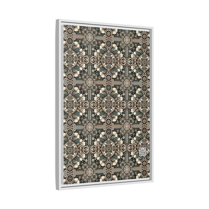 Cyber Garden Party Tech Garden Extravaganza Matte Canvas, Framed (multi-Color) - 8404 Design-66 A