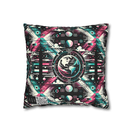 Digital Artistry Digital-native Streetwear Spun Polyester Square Pillowcase - 8404 Design-62