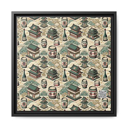 Cultural Artisanal Fusion Contemporary Cultural Elegance Matte Canvas, Framed (multi-Color) - 8404 Design-68 B