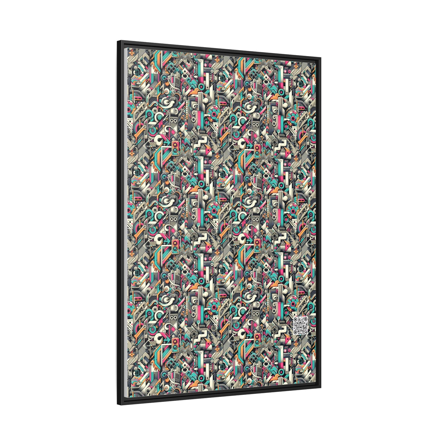 Digital Street Art Urban Street Style Matte Canvas, Framed (multi-color) - 8404 Design-74 A