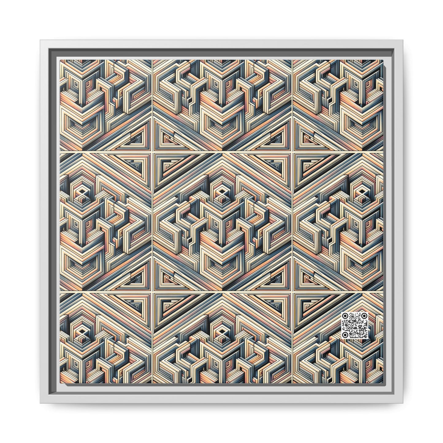 Tech Illusion Graphics Futuristic Artistry Matte Canvas, Framed (multi-color) - 8404 Design-52 B