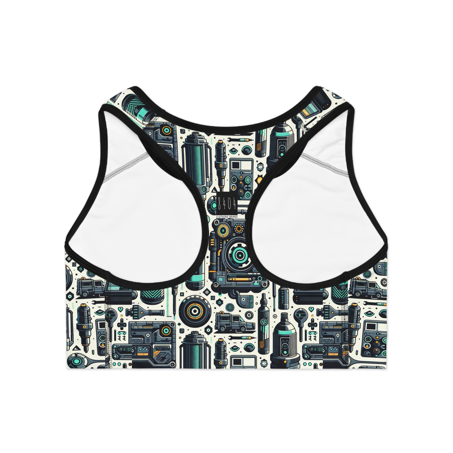 Tech Utility Fusion Modern Tech Streetwear Sports Bra - 8404 Design-53