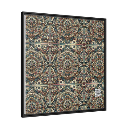 Urban Renaissance Historical Fusion With Street Edge Matte Canvas, Framed (multi-Color) - 8404 Design-57 A