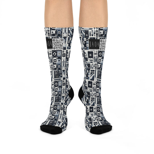 Minimalist Athleisure Minimalist Tech Cushioned Crew Socks - 8404 Design-60