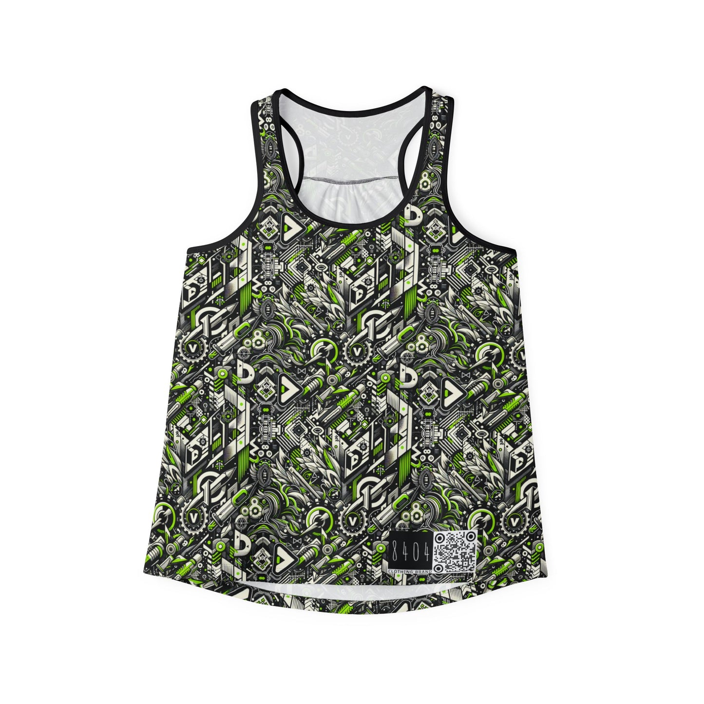 Graffiti Tech Fusion Bold Streetwear Fusion Women's Tank Top - 8404 Design-59