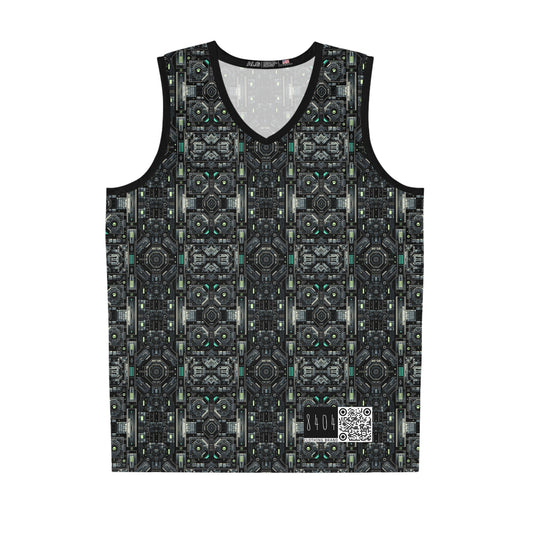 Tech Noir Tech-Forward Minimalism Basketball Jersey - 8404 Design-52