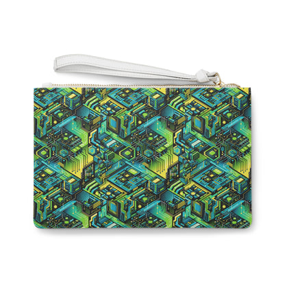 Tech-Infused Neon Tech-Forward Streetwear Clutch Bag - 8404 Design-38