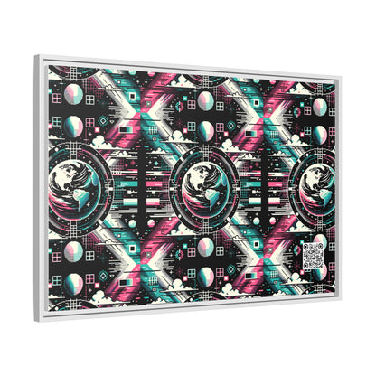 Digital Artistry Digital-native Streetwear Matte Canvas, Framed (multi-color) - 8404 Design-62 A