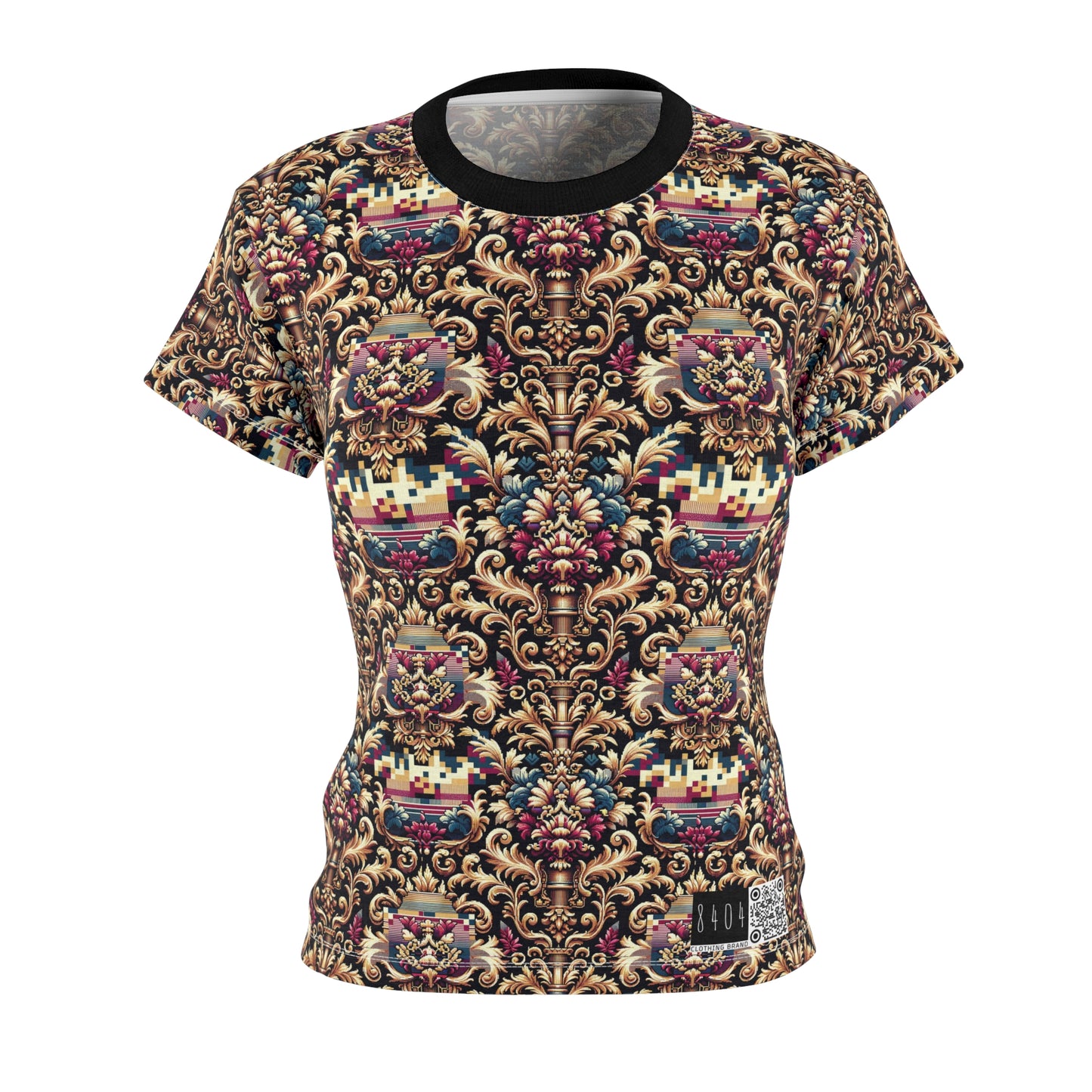Digital Renaissance Modern Baroque Fusion Women's Cut & Sew Tee - 8404 Design-53