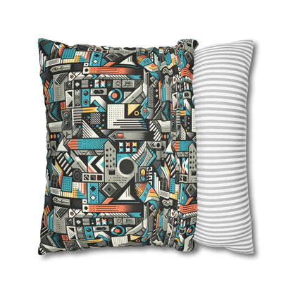 Digital Street Art Urban Street Style Spun Polyester Square Pillowcase - 8404 Design-81