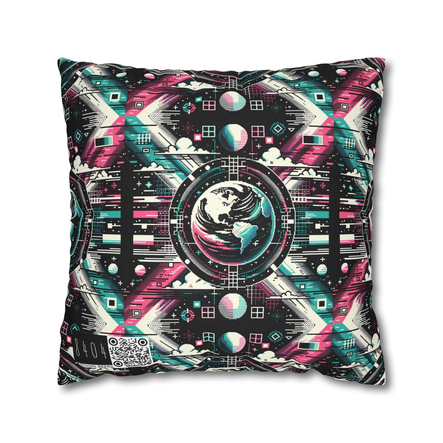 Digital Artistry Digital-native Streetwear Spun Polyester Square Pillowcase - 8404 Design-62