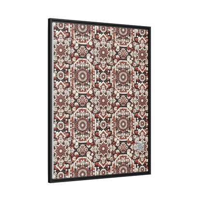 Neo Jomon Sculptural Aesthetics Artisanal Streetwear Matte Canvas, Framed (multi-Color) - 8404 Design-55 A