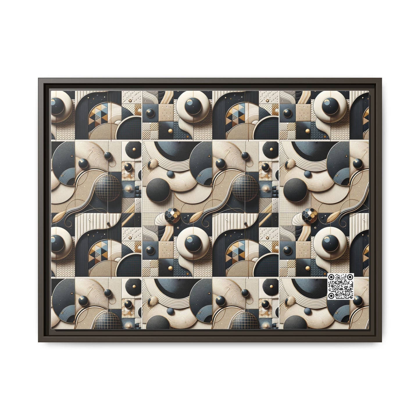 Tech-forward Luxe Streetwear Tech Luxe Fusion Matte Canvas, Framed (multi-color) - 8404 Design-71 A