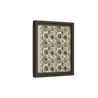 Cultural Artisanal Fusion Contemporary Cultural Elegance Matte Canvas, Framed (multi-Color) - 8404 Design-68 B