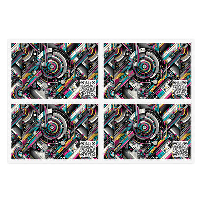 Tech-Forward Graphics Tech-Forward Streetwear Blending Human Creativity With Ai Innovation Sticker Sheets - 8404 Design-52