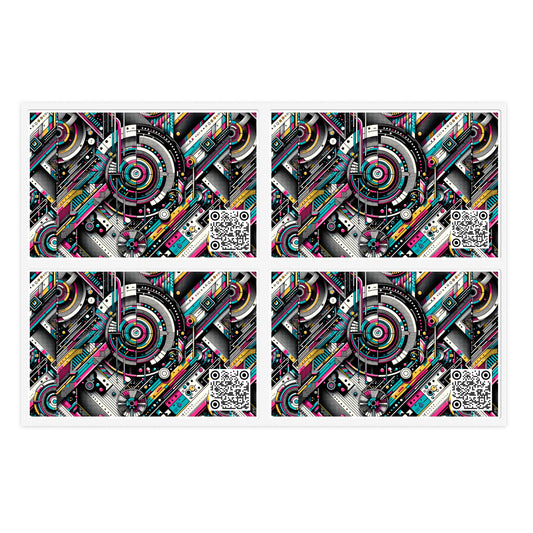 Tech-Forward Graphics Tech-Forward Streetwear Blending Human Creativity With Ai Innovation Sticker Sheets - 8404 Design-52