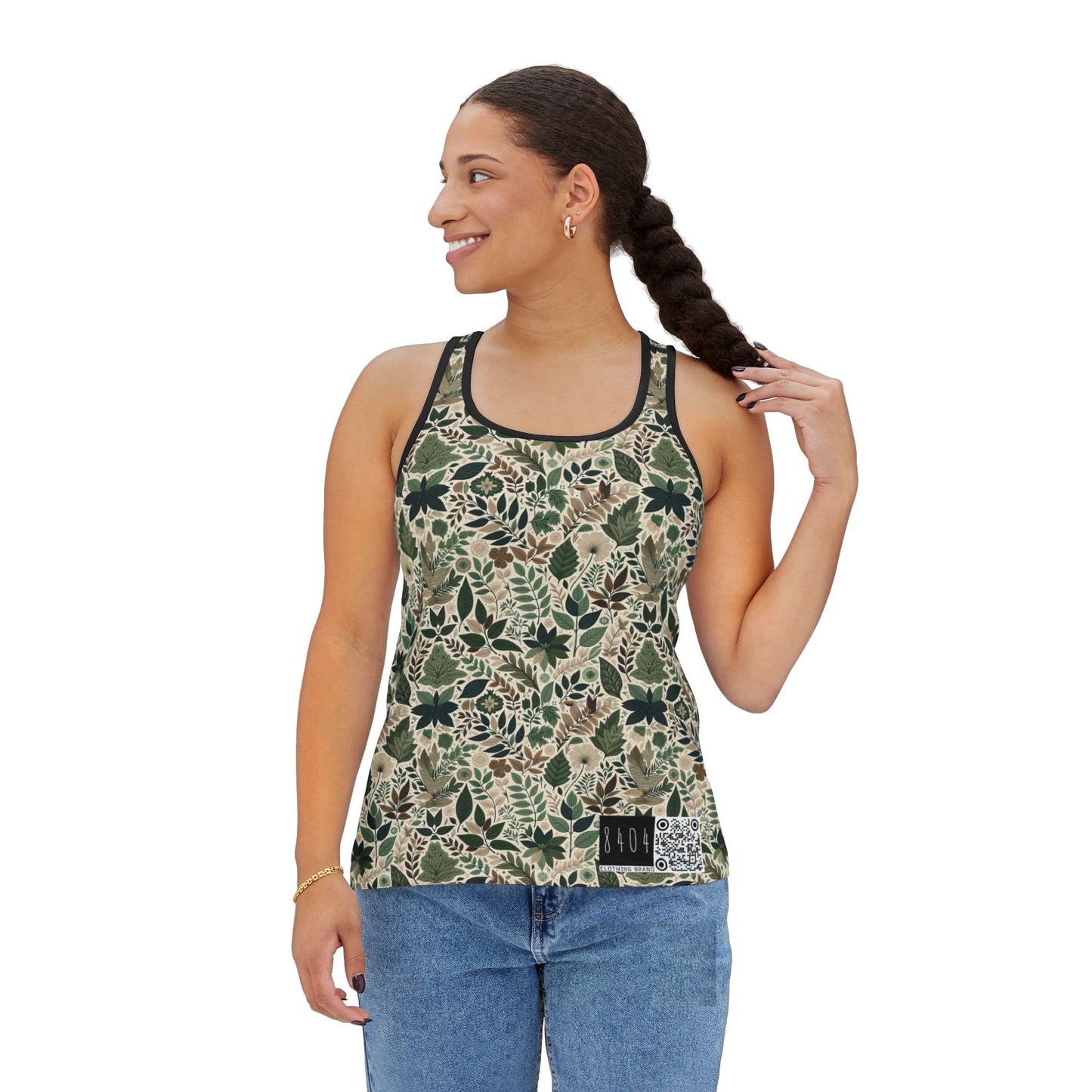 Streetwear Sustainability Environmentally Conscious Streetwear with a Natural Aesthetic Women's Tank Top - 8404 Design-57