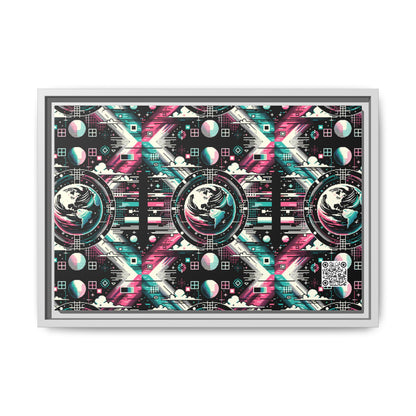 Digital Artistry Digital-native Streetwear Matte Canvas, Framed (multi-color) - 8404 Design-62 B