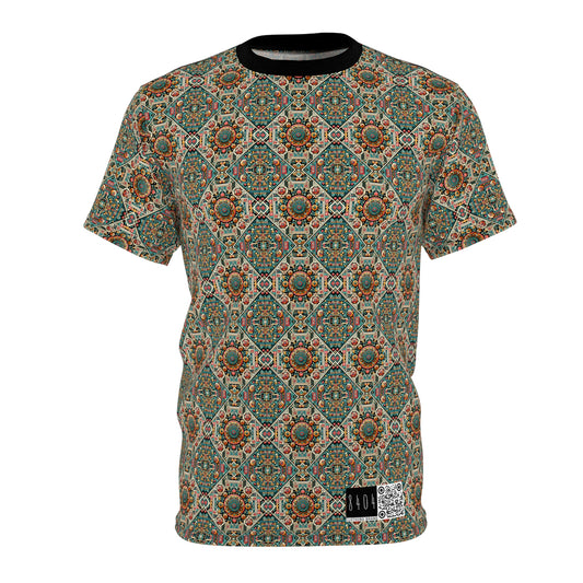 Cultural Fusion Tech Blend of Cultural Heritage With Tech-Inspired Elements Unisex Cut & Sew Tee - 8404 Design-74