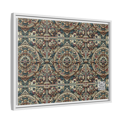 Urban Renaissance Historical Fusion With Street Edge Matte Canvas, Framed (multi-Color) - 8404 Design-57 A