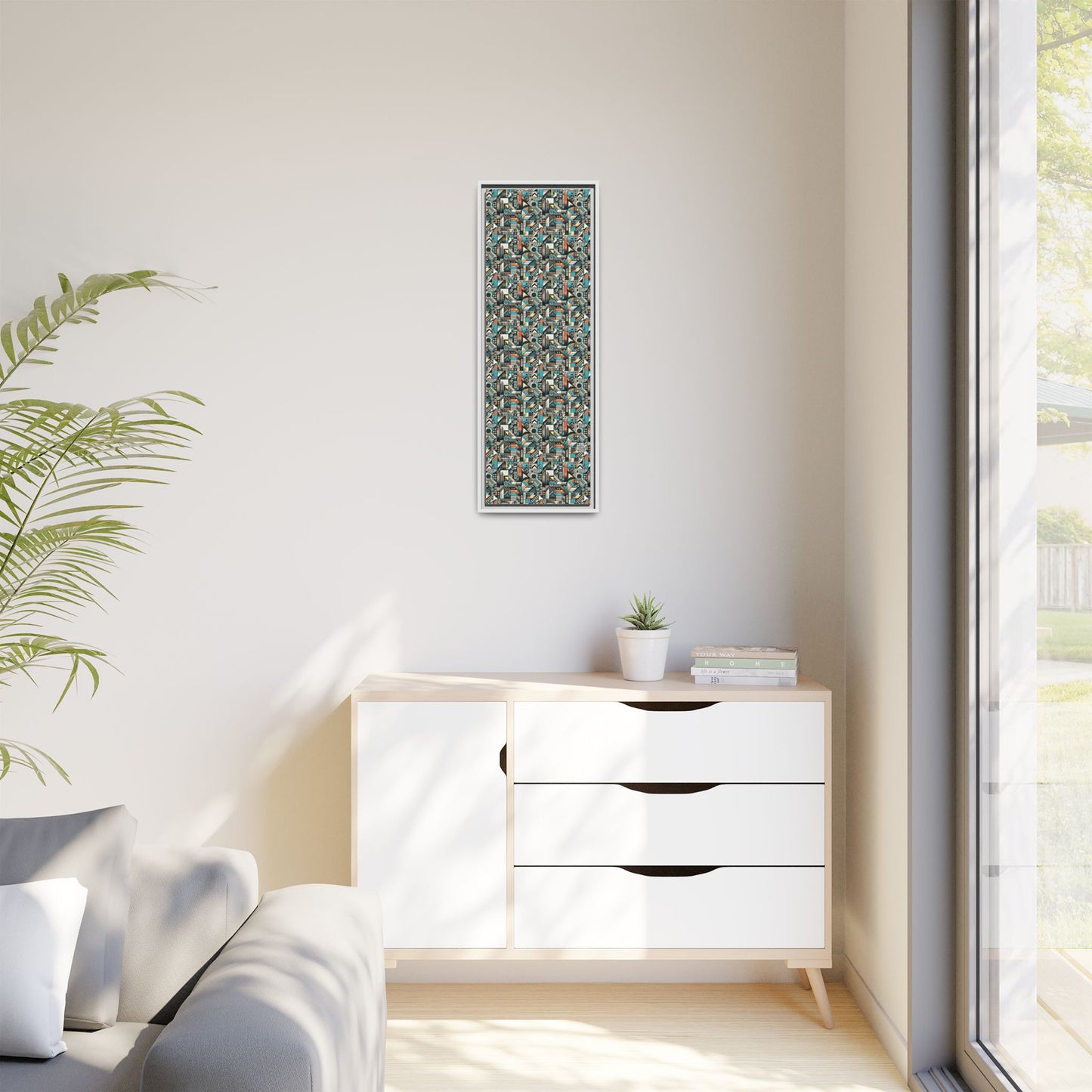 Digital Street Art Urban Street Style Matte Canvas, Framed (multi-color) - 8404 Design-81 B