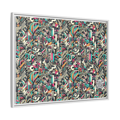 Digital Street Art Urban Street Style Matte Canvas, Framed (multi-color) - 8404 Design-74 A