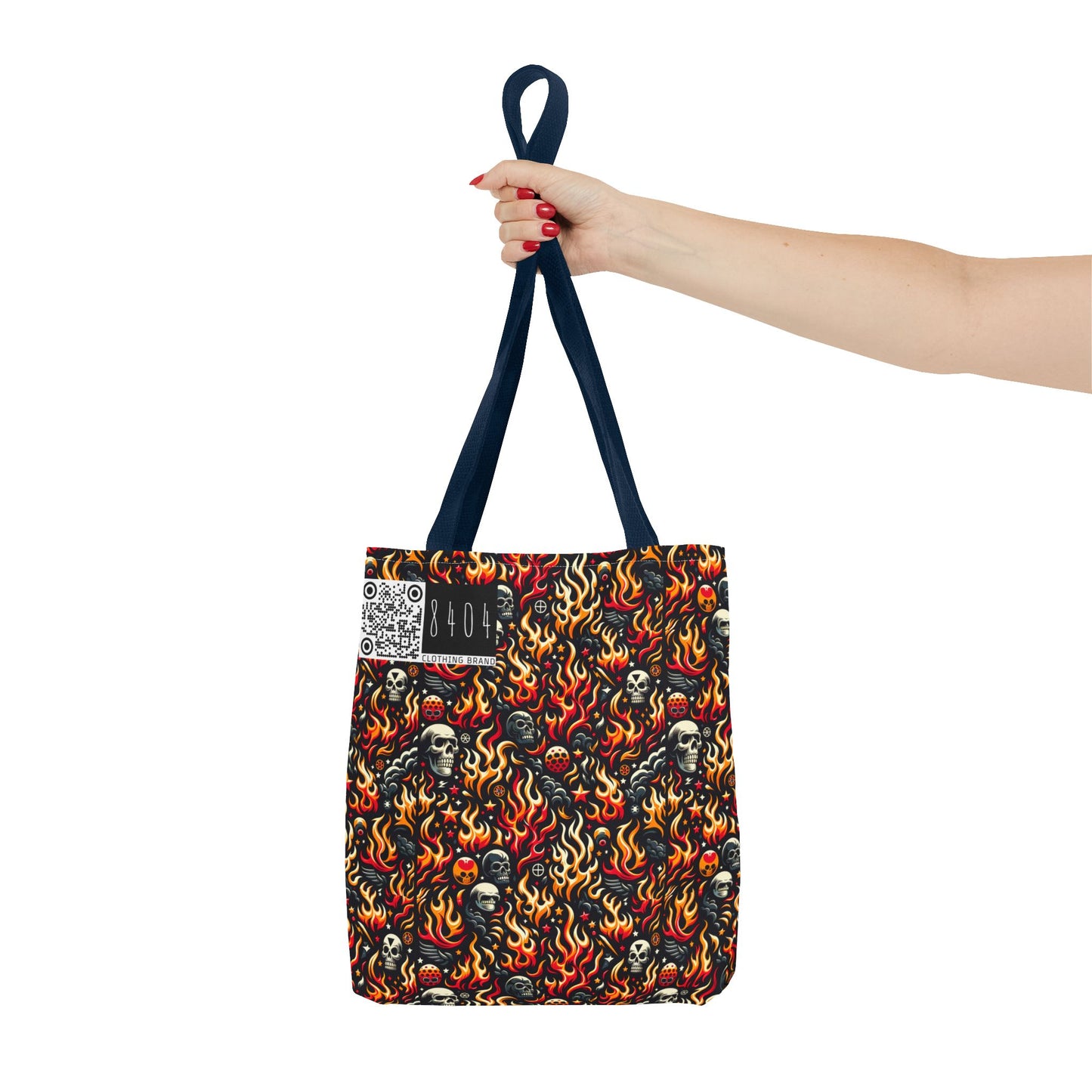 Flame Graphics Maximalist Streetwear Tote Bag - 8404 Design-76