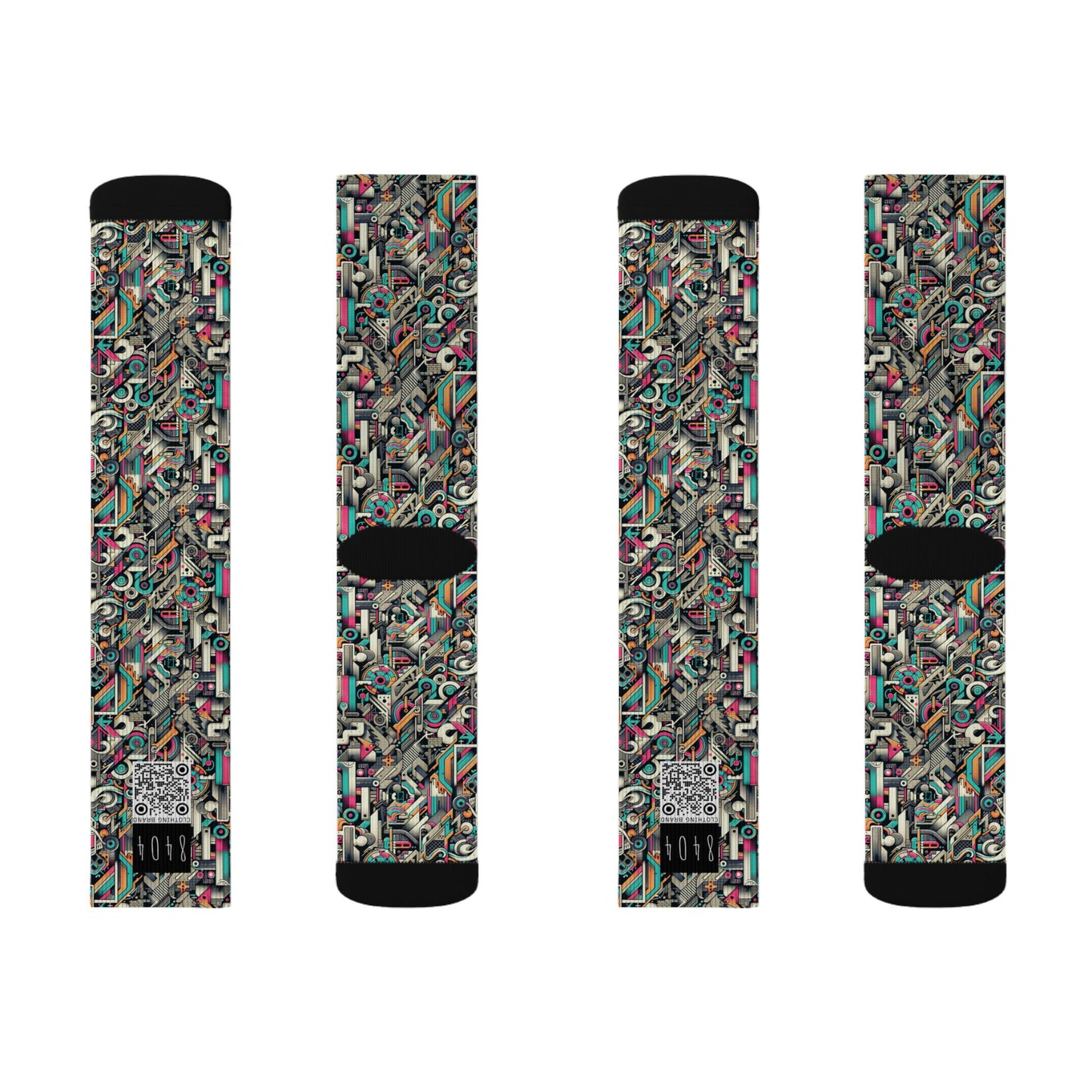 Digital Street Art Urban Street Style Sublimation Socks - 8404 Design-74