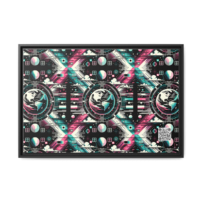 Digital Artistry Digital-native Streetwear Matte Canvas, Framed (multi-color) - 8404 Design-62 A