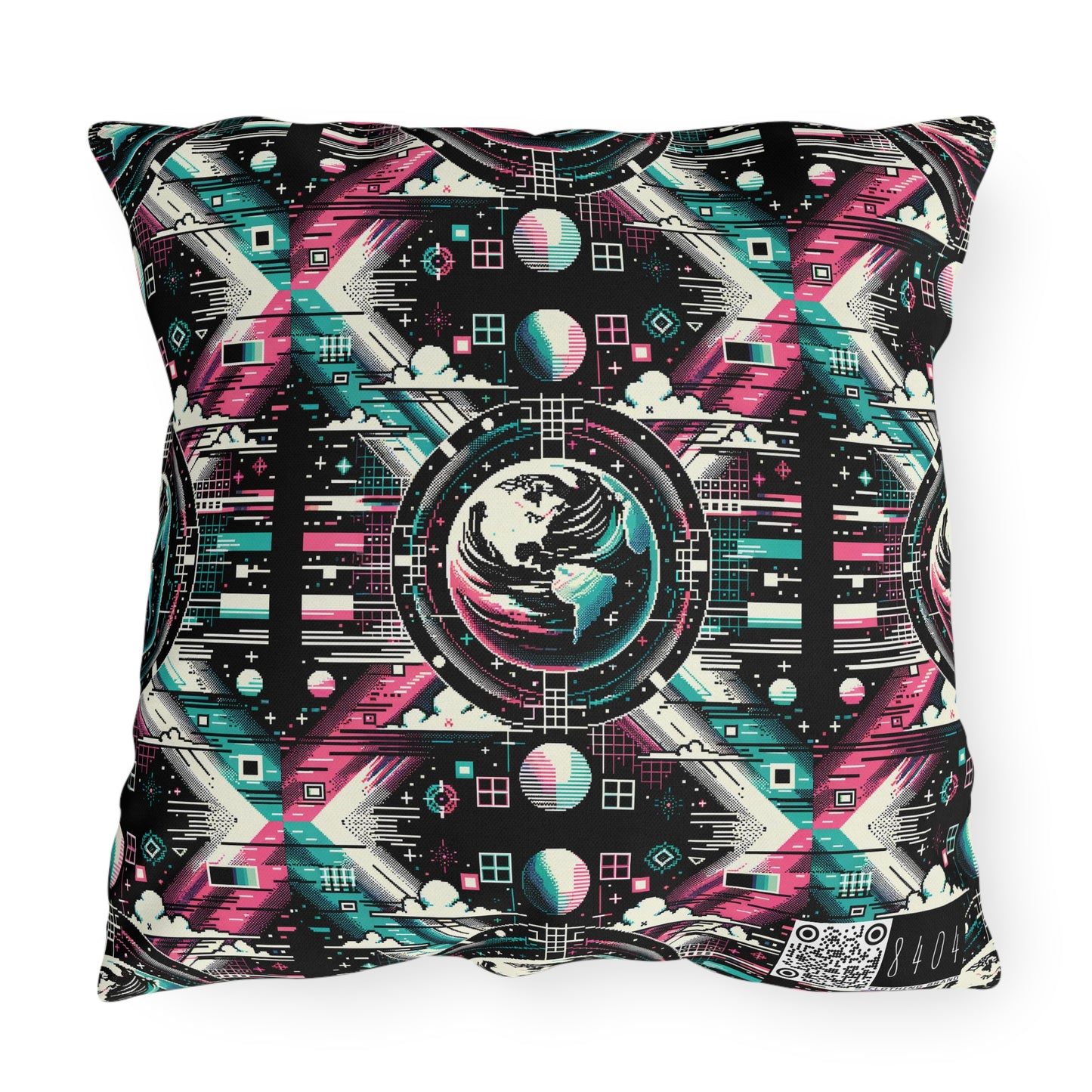 Digital Artistry Digital-native Streetwear Outdoor Pillow - 8404 Design-62