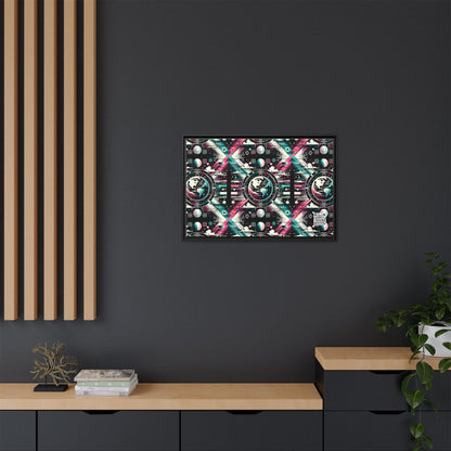 Digital Artistry Digital-native Streetwear Matte Canvas, Framed (multi-color) - 8404 Design-62 A