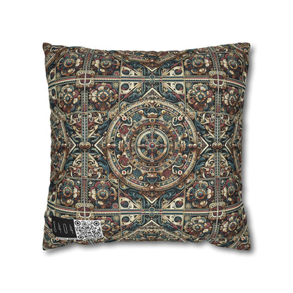 Urban Renaissance Historical Fusion With Street Edge Spun Polyester Square Pillowcase - 8404 Design-57