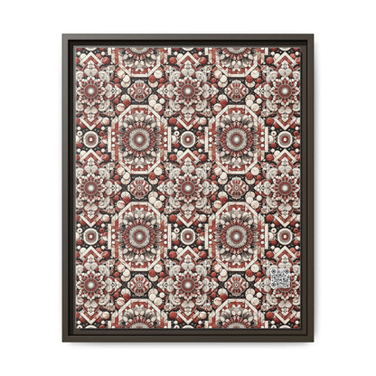 Neo Jomon Sculptural Aesthetics Artisanal Streetwear Matte Canvas, Framed (multi-Color) - 8404 Design-55 A