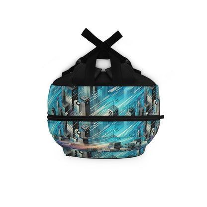 Digital Motion Futuristic Tech Backpack - 8404 Design-58