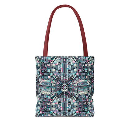 Digital Renaissance Tech-Forward Maximalism Tote Bag - 8404 Design-44