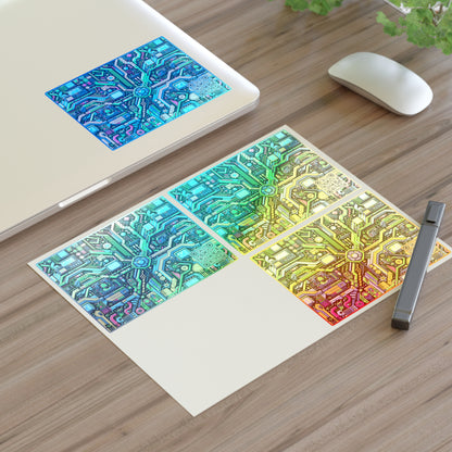 Digital Nomad Chic Cyberpunk Tech Sticker Sheets - 8404 Design-43