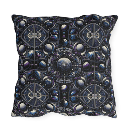 Tech Astronaut Tech-Forward Streetwear Meets Space Exploration Outdoor Pillow - 8404 Design-46