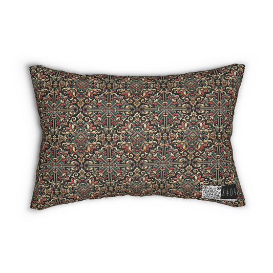Streetwear Renaissance Artistic Clash of Old and New Spun Polyester Lumbar Pillow - 8404 Design-46 S