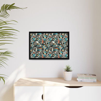 Digital Street Art Urban Street Style Matte Canvas, Framed (multi-color) - 8404 Design-81 B