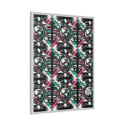 Digital Artistry Digital-native Streetwear Matte Canvas, Framed (multi-color) - 8404 Design-62 A