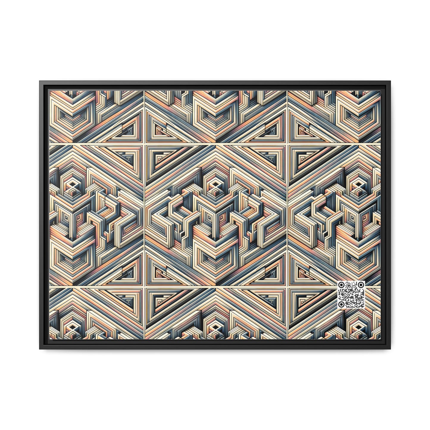 Tech Illusion Graphics Futuristic Artistry Matte Canvas, Framed (multi-color) - 8404 Design-52 A