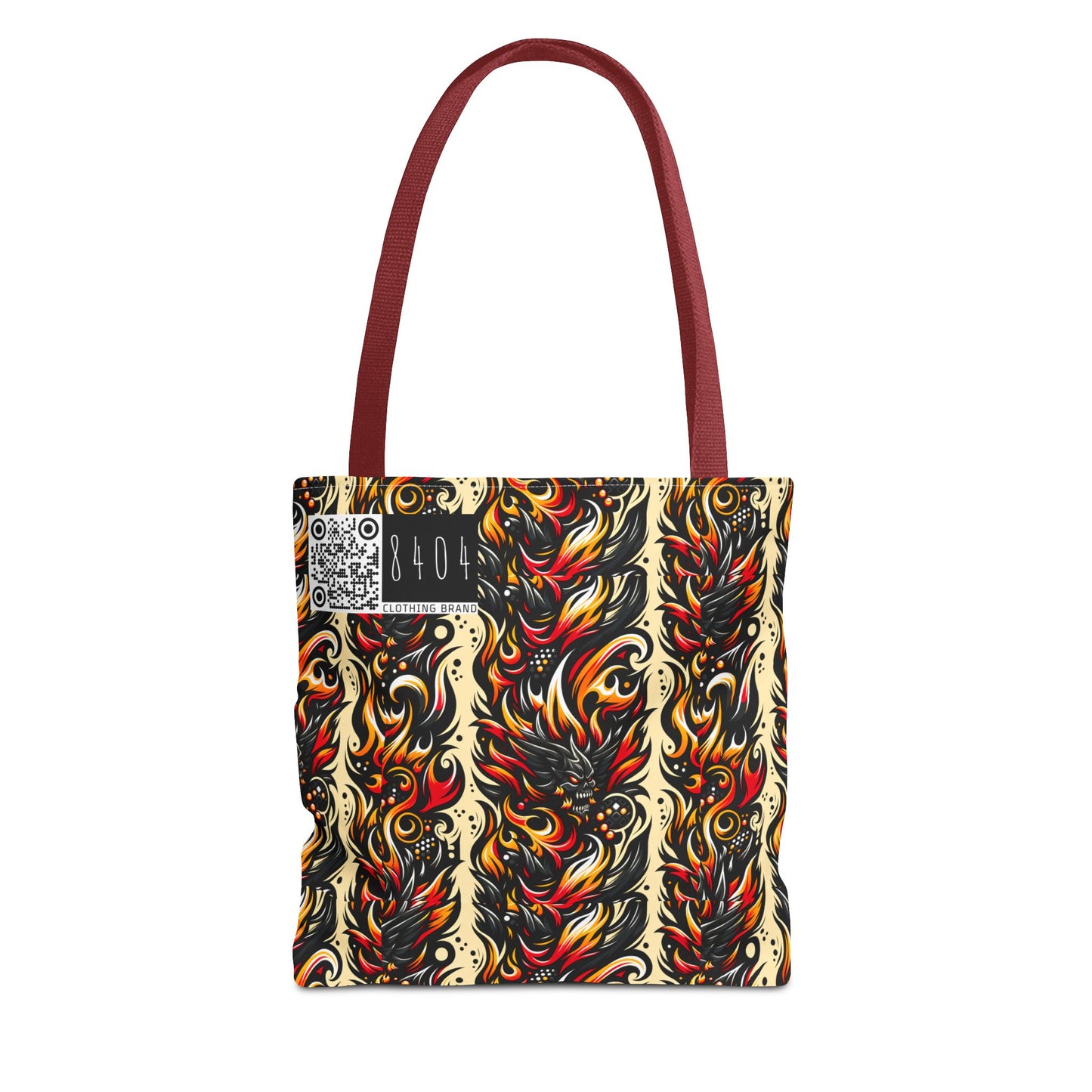 Flame Graphics Maximalist Streetwear Tote Bag - 8404 Design-65