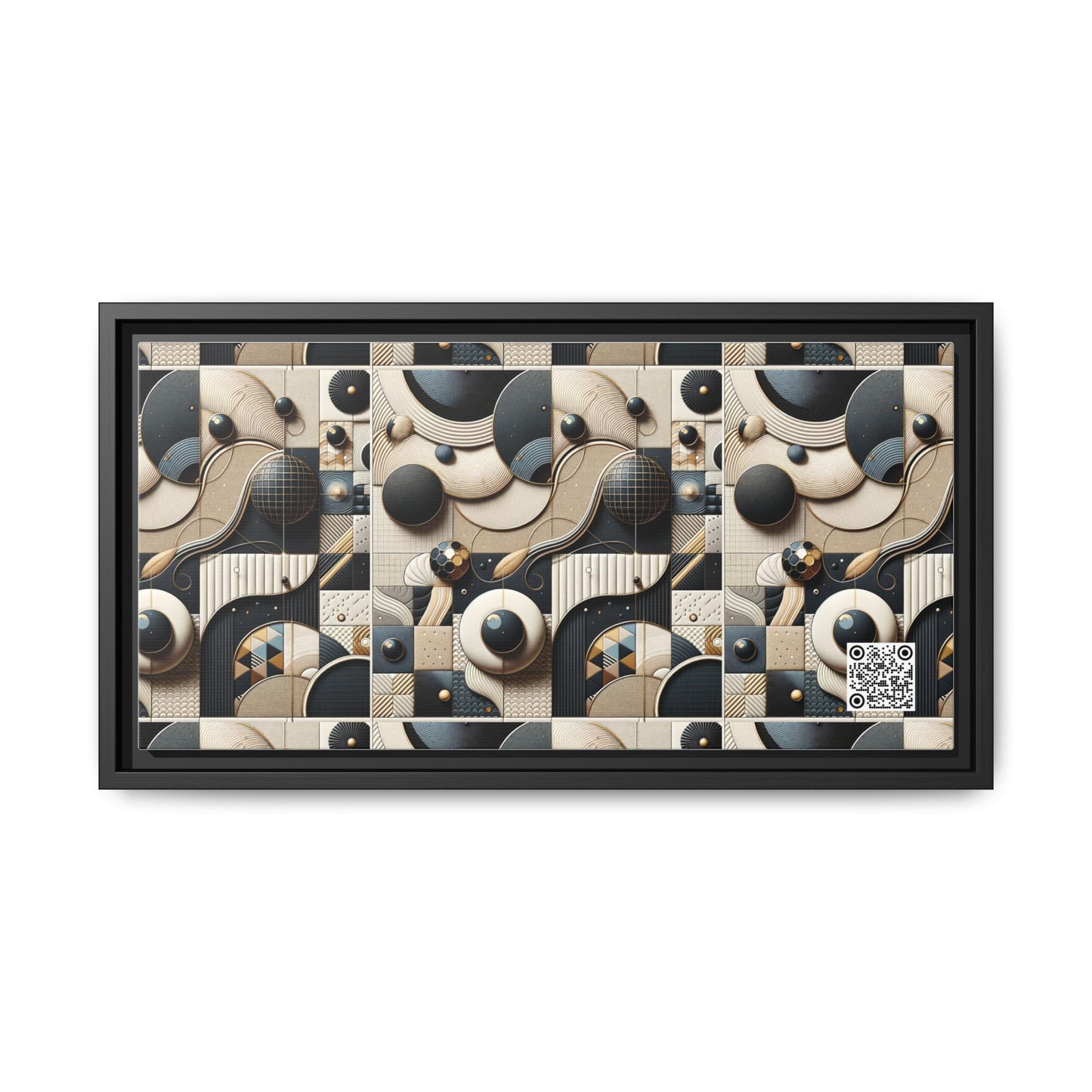 Tech-forward Luxe Streetwear Tech Luxe Fusion Matte Canvas, Framed (multi-color) - 8404 Design-71 B