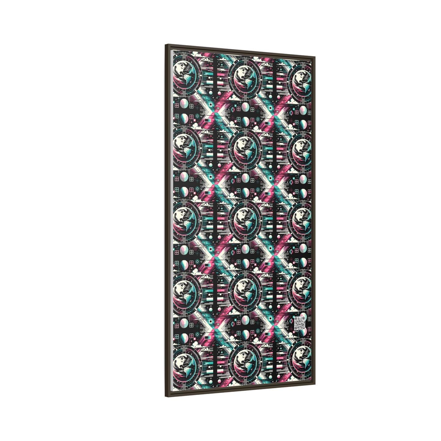 Digital Artistry Digital-native Streetwear Matte Canvas, Framed (multi-color) - 8404 Design-62 B