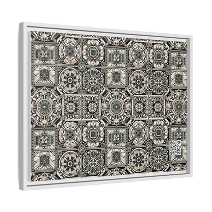 Cyber Garden Party Tech Garden Extravaganza Matte Canvas, Framed (multi-Color) - 8404 Design-45 A