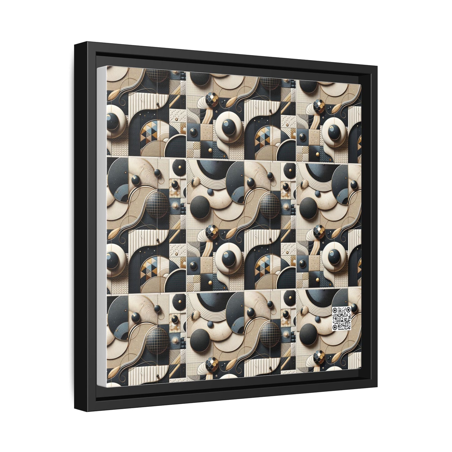 Tech-forward Luxe Streetwear Tech Luxe Fusion Matte Canvas, Framed (multi-color) - 8404 Design-71 A