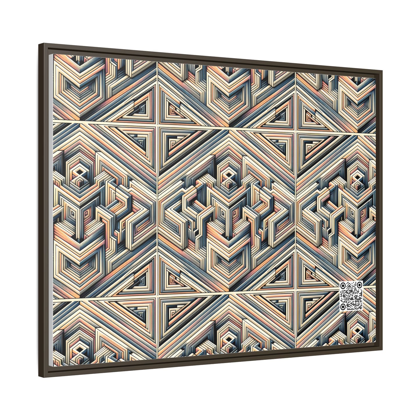 Tech Illusion Graphics Futuristic Artistry Matte Canvas, Framed (multi-color) - 8404 Design-52 A