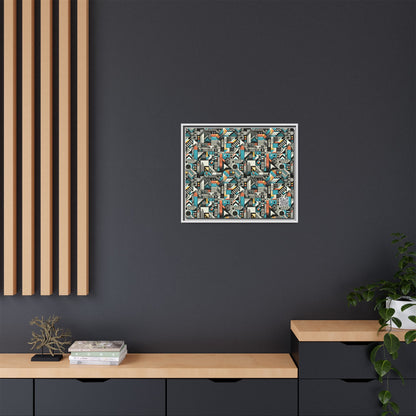 Digital Street Art Urban Street Style Matte Canvas, Framed (multi-color) - 8404 Design-81 B