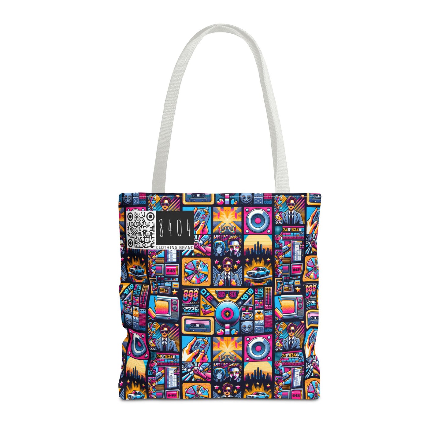 Digital Pop Culture Mashup Maximalist Pop Tote Bag - 8404 Design-52