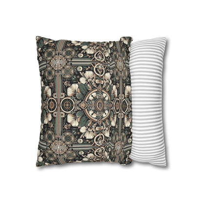 Cyber Garden Party Tech Garden Extravaganza Spun Polyester Square Pillowcase - 8404 Design-66
